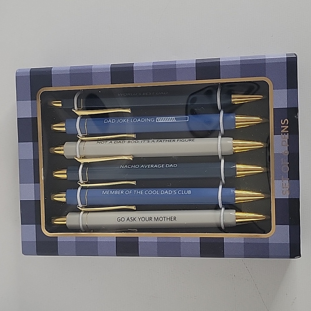 James Burke Collection Pens, Pack of 6, New-in-Box